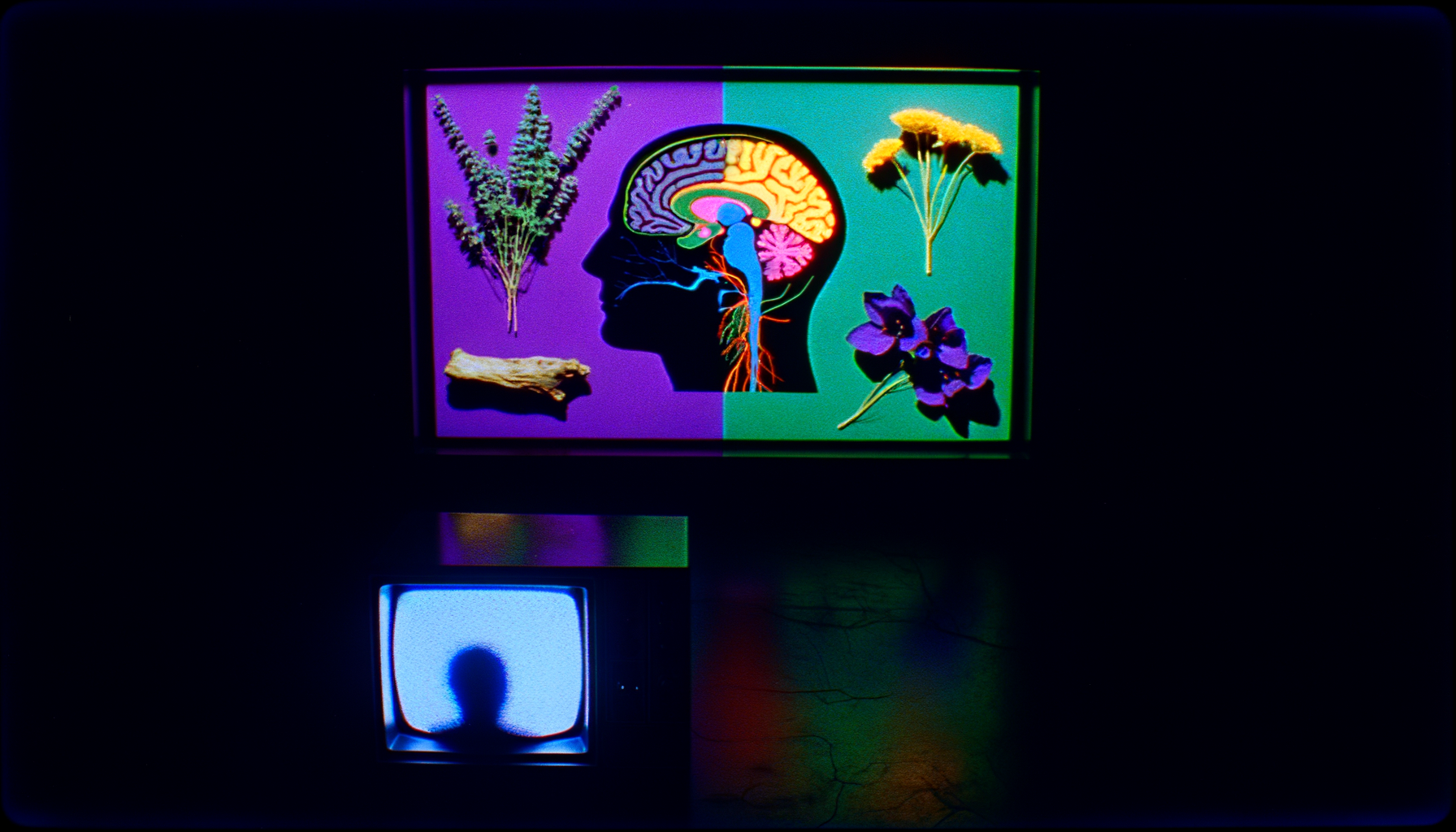 Anxiety natural remedies evidence — ashwagandha, magnesium, and L-theanine bottles beside Cochrane and Frontiers in Psychology trials